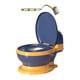thumbnail image 5 of Orinal De Entrenamiento Para Ir Al Baño Tamaño Compacto Orinal Antideslizante Asiento Para Bebés De 0 A 7 Años Asiento De PP Azul, 5 of 5