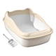 thumbnail image 4 of Caja De Arena Para Gatos Semicerrada Para Mascotas Pequeñas, Material PP, Antisalpicaduras, Parte Superior Abierta, Color Blanco, 4 of 6
