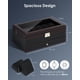 thumbnail image 2 of Organizador de joyas para relojes Kukikan, 12 ranuras y 2 capas con cierre, 2 of 7