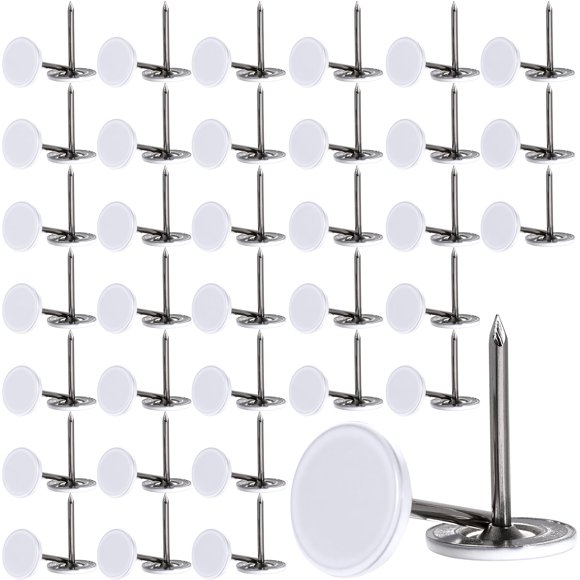 Chinchetas BEIQIYA 100 uds 1,7 cm blanco cabeza plana