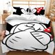 thumbnail image 1 of Bed linen Mickey Mouse , pillow cover 50 x 75 cm with reversible motif, duvet cover 100 x 135 cm, With zipper Bed Sheets, 1 of 5