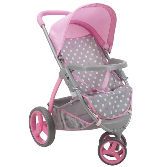 Cochecito Doll Jogger 509 Crew, algodón de azúcar, rosa, para muñecas de hasta 24 años
