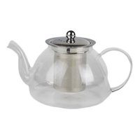 Genérico - Tetera De Vidrio Con Infusor 1L Acero Inoxidable Glasso