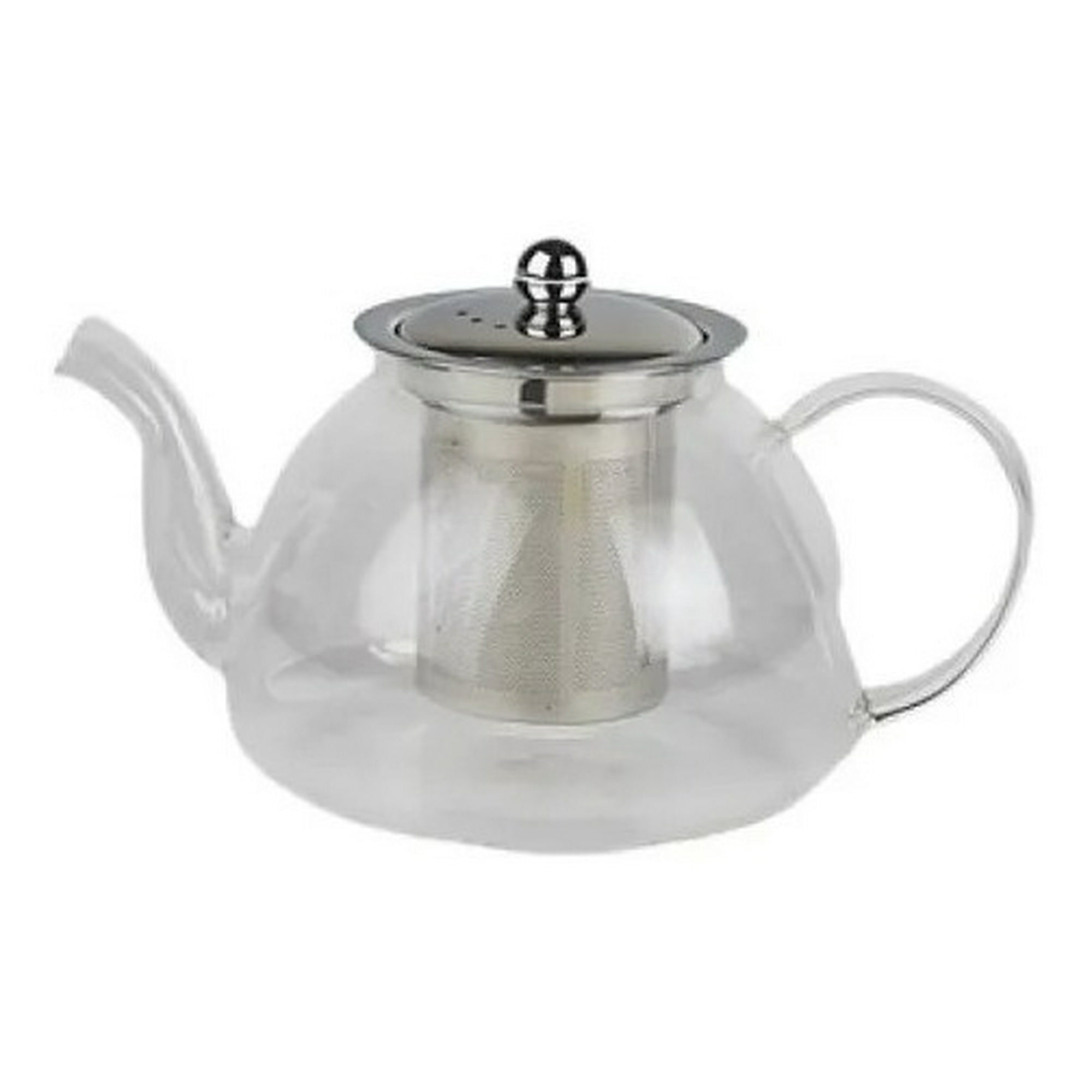 Genérico - Tetera De Vidrio Con Infusor 1l Acero Inoxidable Glasso