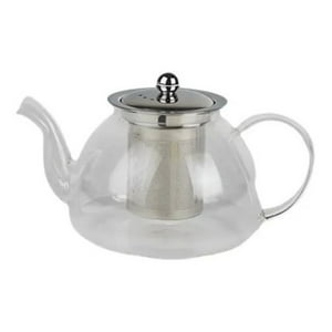 Genérico - Tetera De Vidrio Con Infusor 1L Acero Inoxidable Glasso