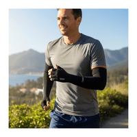 Genérico - Mangas Compresión Brazo Camuflaje Uv Invierno Talla Única Color Negro