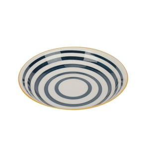 Homewell - Plato Loza Redondo Blanco 18Cm