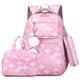 thumbnail image 2 of 3pcs/Set Fish Scale Print Kid Backpack With Mermaid pendant Girl waterproof School Bag Children Schoolbag For teenage girls, 2 of 2