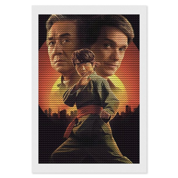 Karate Kid: Leyendas Kits de Pintura de Diamantes para Adultos 5D DIY Diamond Art Kits Full Drill Diamond Dots para Regalo Decoración de Pared y Relajación Artes de Gemas 20*30cm