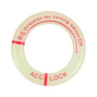 Magideal - Cubierta Del Botón De Encendido Pegatina Llavero Vehículos Emblema Motor De Moda Arranque Y Parada Decoración Resplandor En La Oscuridad Interruptor Rojo