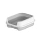 thumbnail image 4 of Bandeja De Arena Para Mascotas Inodoro Para Gatos Altura Caja De Arena Para Gatos Semicerrada Gatos De Interior Gris, 4 of 5