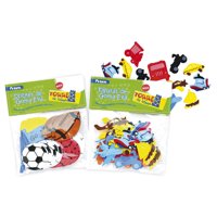 Set De Sticker Goma Eva Transporte Y Deporte, Producto Surtido 1 Un  Torre