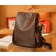 thumbnail image 1 of High Quality Leather Ladies Backpack Luxury Designer Women Shoulder Bag Girls School Bag Letter Printing Anti Theft Backpack, 1 of 3