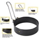thumbnail image 2 of 4 Pack Stainless Steel Egg Ring, SurgeHai Non-Stick Egg Ring, McMuffin, Sandwiches, Frying Or Shaping Eggs, Household Breakfast Cooking Tools, 2 of 4