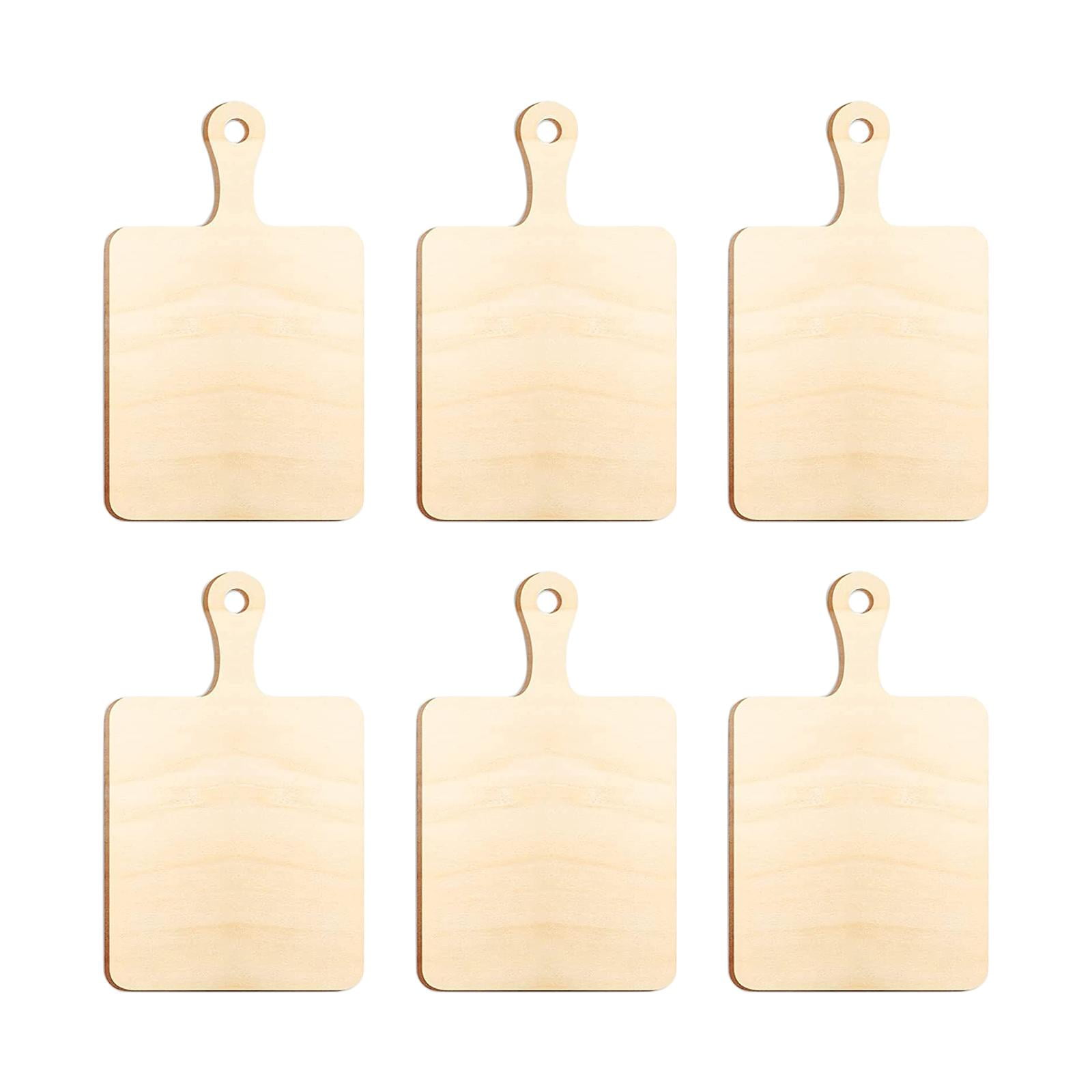 Bothyi - Mini Tabla De Cortar De Madera Para Servir En La Cocina Del Hogar, 6 Uds., 23x14cm