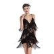 thumbnail image 2 of Vestido flapper YEMILL de los años 20 Gatsby Tassel Sway Dance negro, 2 of 5