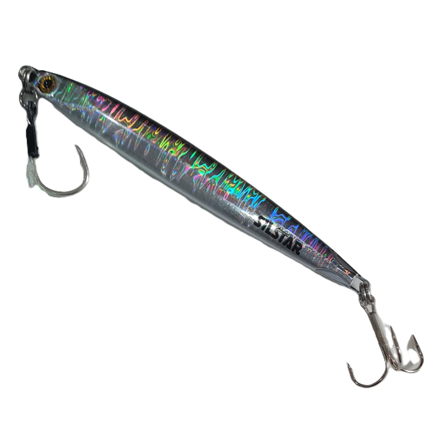 Señuelo Pesca Jig Silstar 15cms 120grs Sinking Gris/pejerey De Metal Chispa