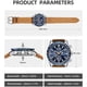 thumbnail image 2 of Reloj Benyar Hombre Cronógrafo 45mm Cuarzo Cuero Impermeable, 2 of 3