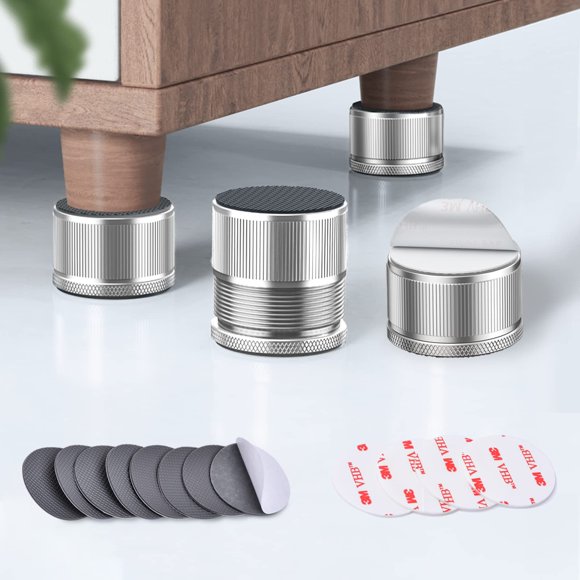 Calzos para Muebles xuenair 2,5‑4,3 cm Metálicos (Pack de 4)