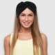 thumbnail image 2 of Bargains Únicos 2 piezas de diademas anchas con nudo torcido, diademas elásticas antideslizantes para mujeres para deportes, negro, 2 of 7