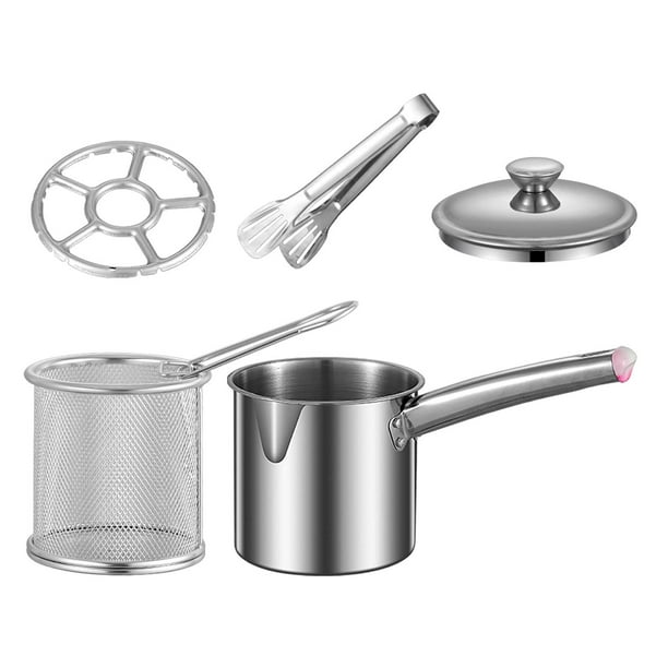 Olla Para Freidora, Canasto De Red Con Tapa, Freidora De Aceite Universal, Olla Para Freír, Estilo H