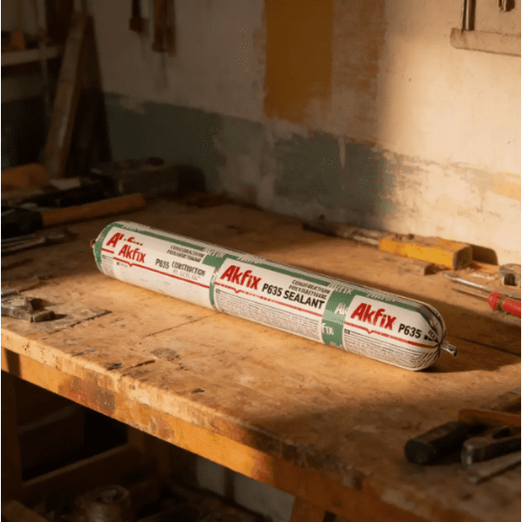 Sellador Sello De Poliuretano 600 Ml. Gris P635 Akfix