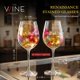 thumbnail image 2 of Juego de 2 Copas de Vino The Wine Savant 473 ml Pintado a Mano, 2 of 8