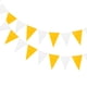 thumbnail image 1 of Uxcell Banderines de Cuerda Triangular para Decoraciones Festivas, de Boda, de Cumpleaños Blanco, Amarillo, 1 of 7