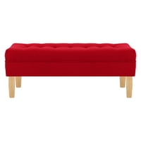 Bodevir - Banqueta Wood 2C Felpa 05 Rojo