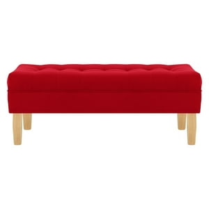 Bodevir - Banqueta Wood 2C Felpa 05 Rojo