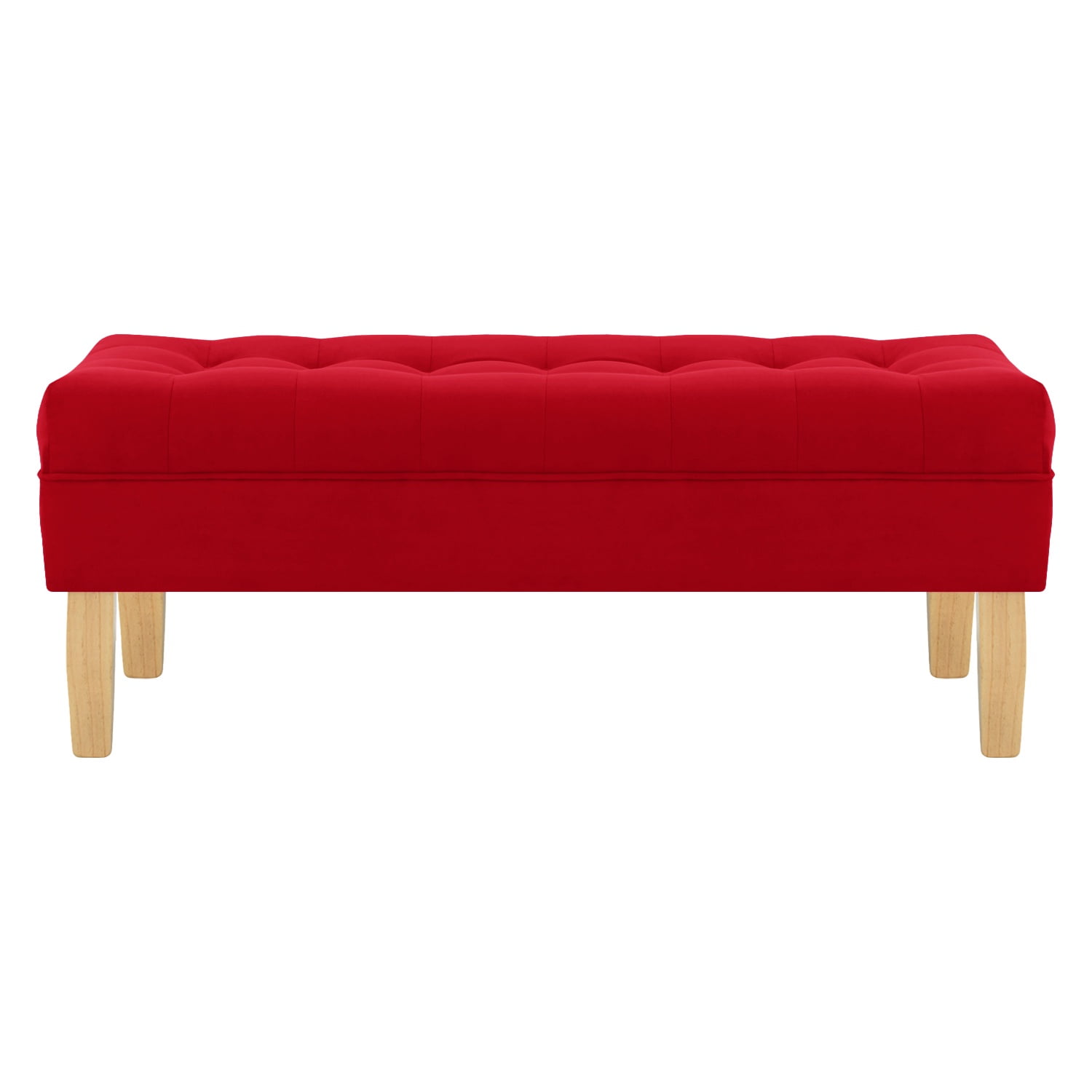 Bodevir - Banqueta Wood 2c Felpa 05 Rojo