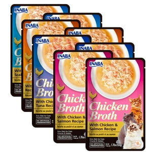 Inaba Ciao - Inaba Churu Broth Snack Gato Surtidos - Pack 8 Sobres