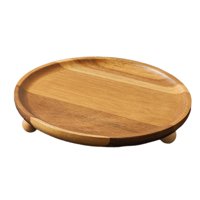 Ioensy - Mini Pedestal De Madera De Madera De Madera Para Los Centros De Mesa De Mesa Para El Hogar Farmhouse 20Cmx3.5Cm