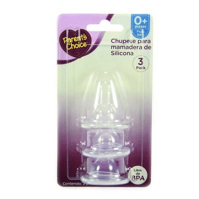 Chupete Para Mamadera Flujo Bajo Transparente 1 Un Parent'S Choice