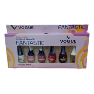 Loreal - Set Fantastic 5 Esmaltes + 1 Brillo Secante 2024 Vogue