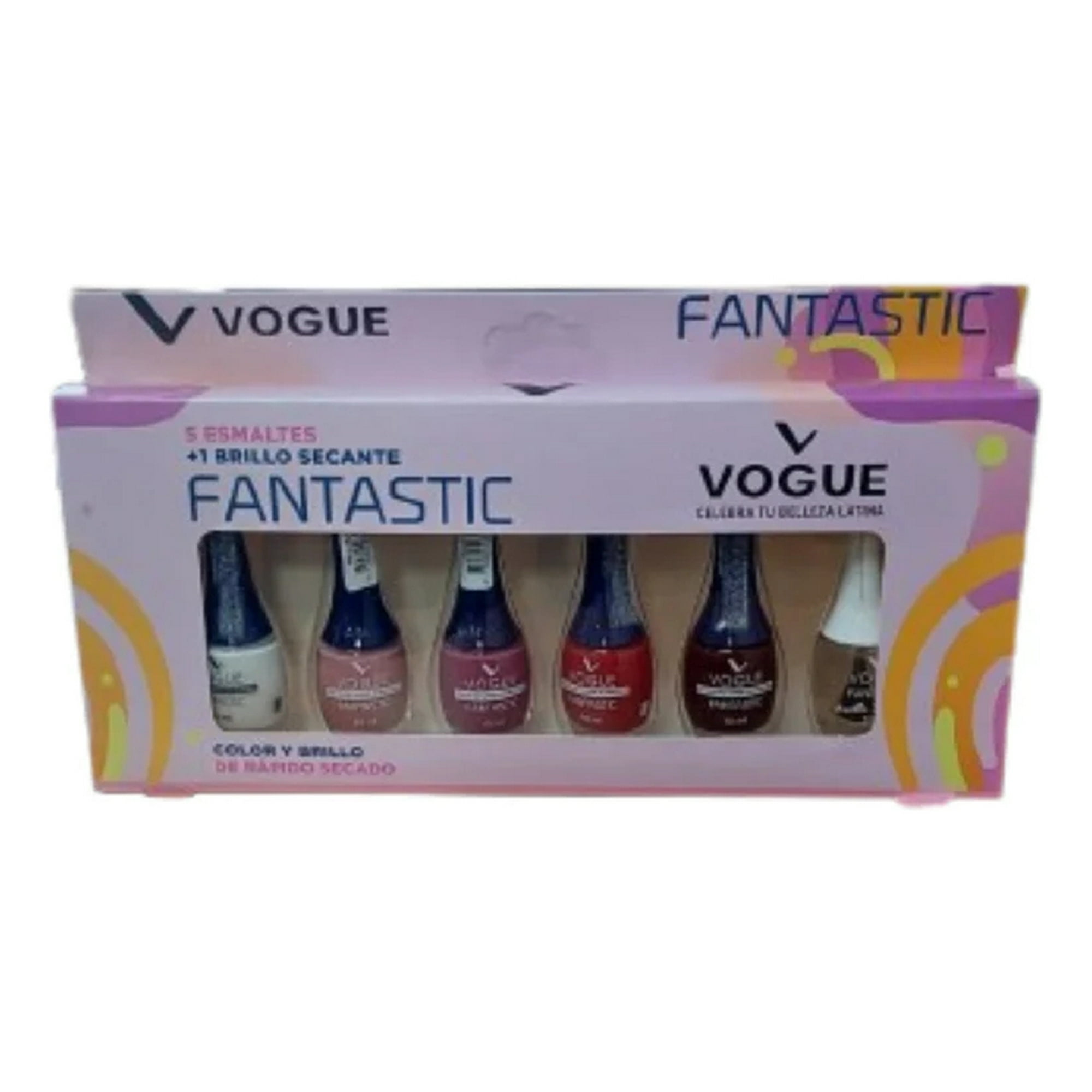 Loreal - Set Fantastic 5 Esmaltes + 1 Brillo Secante 2024 Vogue