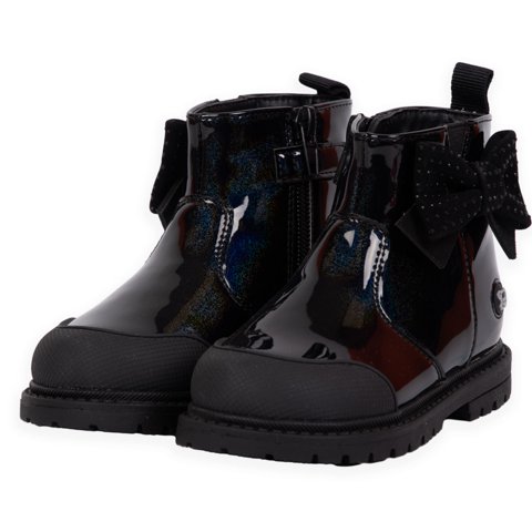 Botin Bebé Niña Negro Pillin