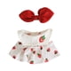 thumbnail image 1 of Figura De Peluche Con Estampado De Fresas, Ropa De Moda, Para Vestir Muñecas De 17 Cm, 1 of 3