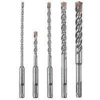 Juego De Brocas Para Martillos Perforadores Bosch Hck005 Sds-Plus Bulldog De 5 Piezas