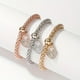 thumbnail image 2 of Fashion Jewelry Rhinestone Heart Three Combination Tricolor Bracelet Valentine's Day Gift, 2 of 5