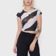 thumbnail image 3 of Polera Mujer Malla Manga Corta Tie Dye Negro Corona, 3 of 5