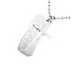 thumbnail image 2 of Collar Con Colgante De Immanuel Rectangular Con Cruz Bíblica De Acero Inoxidable Clásico, Regalo, 2 of 3