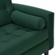 thumbnail image 3 of Living Retro Sofa 3 Cuerpos + 2 Sofá 1 Cuerpo Felpa Verde Botella, 3 of 6