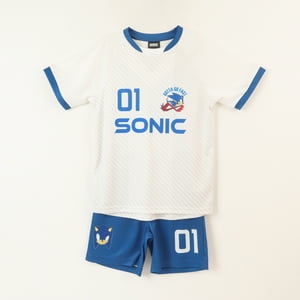 Conjunto Futbol Niño Blanco Sonic