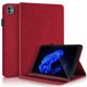 thumbnail image 1 of Funda con relieve del Árbol de la Vida para tablet Samsung Galaxy Tab A8 X200 con soporte, ranuras para tarjetas y soporte para lápiz óptico. Rojo, 1 of 6