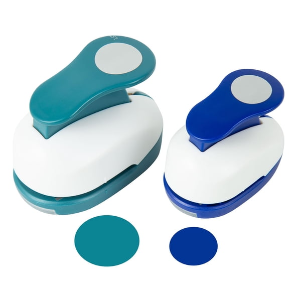 Perforadora de círculos QIQQIKIN de 2 piezas (3.8 cm + 2.5 cm) para manualidades en papel