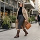 thumbnail image 2 of Bota New Walk Pliegues Café, 2 of 6