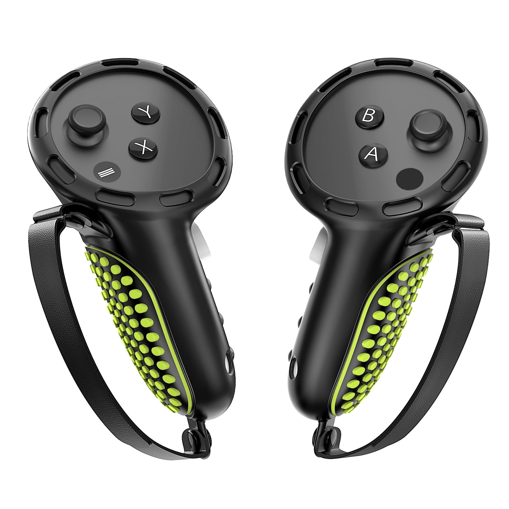 Funda De Agarre Accesorio Aaronmei Meta Quest 3s/3 Negro Verde