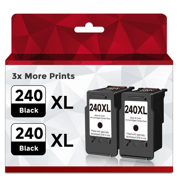 Cartucho De Tinta De Repuesto 240xl Negro Paquete De 2 Unidades Canon