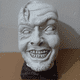 thumbnail image 1 of 1pc, Spooky Johnny Sculpture Head Resin Desktop Decoration - Perfect for Halloween Home Decor and Bookshelf Decorations, 1 of 4